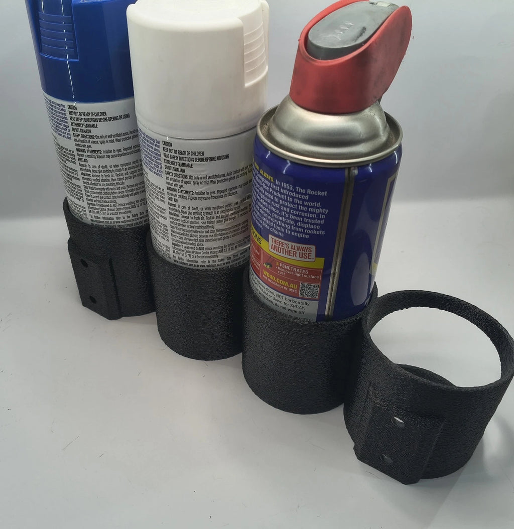 Spray Can Holder X4 Garage Storage