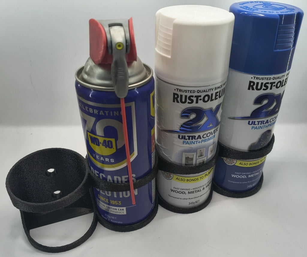 Spray Can Holder X4 Garage Storage